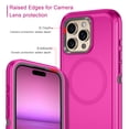 thumbnail image 3 of Petocase For iPhone 16 Pro Max Case,Compatible with MagSafe,Military Grade Drop 3 Layer Protection Rugged Case,Magnetic Phone Cover for iPhone 16 Pro Max 6.9 inch,Rose Red/Gray, 3 of 7
