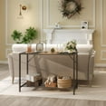 thumbnail image 5 of Console Table, 41.7" Industrial Entryway Table with Shelf, Narrow Sofa Table for Hallway, Entrance Hall, Foyer, Corridor, Living Room - Wood Look Metal Frame, 5 of 15