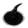 thumbnail image 1 of KLKCMS Large Ruched Witch Hat Novelty with Butterfly and Mesh for Photo Props Party violet, 1 of 9