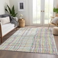 thumbnail image 6 of Addison Rugs Mayfield Premium Machine Washable Transitional Stripes White Rectangle Rug, 10' x 14', 6 of 6