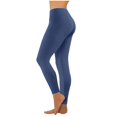 thumbnail image 2 of Pantalons pour Femmes Taille Haute Mode Décontractée Femmes Solide Span Dames Taille Haute Pantalons Larges Pantalons de Yoga Pantalons Complets Liquidation, 2 of 9