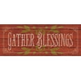 thumbnail image 2 of Marrott, Stephanie 32x15 White Modern Wood Framed Museum Art Print Titled - Gather Blessings II, 2 of 4