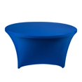 thumbnail image 1 of GUOOL Stretch Round Tablecloth Table Cover for Weddings Bars Party Outdoor DJ Blue 152x75cm, 1 of 9