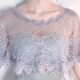 thumbnail image 5 of XIAOCHA Women's Lace Scallop Shrug Short Sleeve Cropped Shrugs Oktoberfest Party Capelet Bolero, 5 of 5