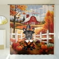 thumbnail image 3 of Thanksgiving French Bulldog Pilgrim Grateful, Thankful, Blessed Fall Welcome Shower Curtain Dog Lover Gifts Waterproof Bathroom Bathtub Curtain - 00021, 3 of 5