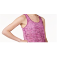 thumbnail image 3 of Ideology Women's Space Dyed Mesh Back Tank Top Purple, 3 of 3