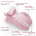 thumbnail image 5 of Eurhowing Ergonomic Memory Foam Wedge Pillow for Adults, Back Neck Shoulder Pain Relief, Adjustable Headboard Support for Sleeping, Reading, Reclining Bed Pillow, Pink, 5 of 9
