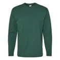 thumbnail image 5 of Hanes Essential-T Men Long Sleeve T-Shirt, Crewneck Classic Fit Cotton Tee, Athletic Dark Green, S, 5 of 5