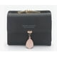 thumbnail image 1 of Cartera Corta De Cuero Pu Con Hoja / Hebilla Para Mujer Modelo Negro, 1 of 4