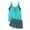 *Blue, variant on VBVC Women's Two Piece Polka Dot Tankini Set,Ladies Color Block Tank Top and Short,Stretchy Bathing Suit For Women,Black,Size L