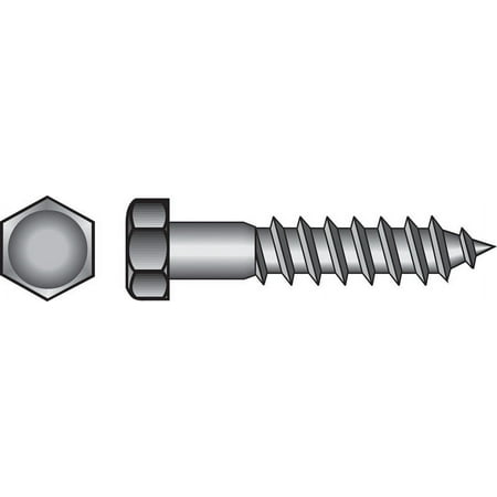 UPC 008236553741 product image for Hillman 1/4 in. Stainless Steel Hex Lag Screw | upcitemdb.com