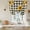 yellow, variant on Sunflower Checked Balloon Curtains for Living Room/French Door, Vintage Garden Floral Bees Farmhouse Tie Up Curtains 63 Inch Length Energy Saving Kitchen Curtains Shades for Windows 42"x63"