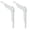 Simple-White, variant on Sungmor 7.3" Cast Iron Shelf Brackets, Wall Hanging Support, Black, 2-Piece
