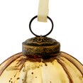 Gold Glass Ball Christmas Hanging Ornaments, 3 inch, 6 Count, by Holiday Time