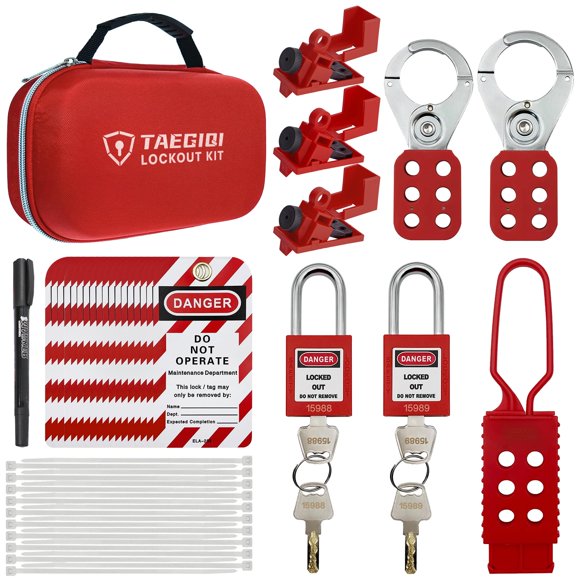 Kit de etiquetado de cerraduras TAEGIQI Electrical S01 con candados