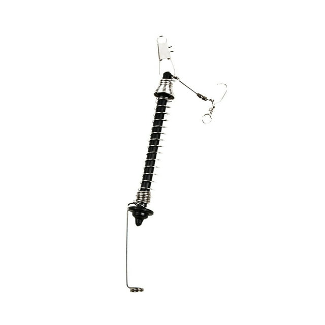 Gatillo de anzuelo de pesca automático, anzuelo de resorte de acero inoxidable, cebo de captura, catapulta de eyección, aparejos de pesca perezosos