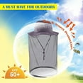 thumbnail image 6 of Anti-Mosquito Mask Hat Net Mesh Head Face Protector, IC ICLOVER Insect Bee Mosquito Bug Resistant Sun Hat Safari Hat Without UV Protection for Travel Camping Pasture, Gray, 6 of 13