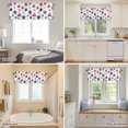 thumbnail image 5 of Independence Day Blue Red Star Valances for Windows,Kitchen Valance Rod Pocket Short Curtain, Abstract Stars Cherry Valance Curtain Window Valances for Bedroom Bathroom Living Room 42x18in, 5 of 9