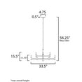 thumbnail image 2 of 21369BK Maxim Lighting Emana - 9 Light Chandelier-15.5 Inches Tall and 33.5 Inches Wide-Black Finish, 2 of 5