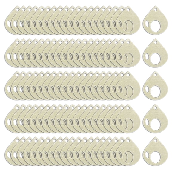 100 Pcs Thread Drop Wooden Embroidery Floss Organizers Floss Drops Crosses Stitching Thread Organizers Sewing Tools