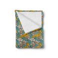 thumbnail image 2 of Vintage Soft Flannel Fleece Throw Blanket, Blossoming Carnations in Retro Colors Rich Peony Meadow in Summer Season Theme, Cozy Plush for Indoor and Outdoor Use, 50" x 60", Multicolor, by Ambesonne, 2 of 5