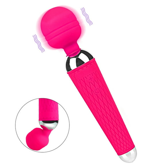 XBONP Masseur Personnel à Baguette Vibrante Rechargeable pour Femmes, Rouge