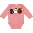 thumbnail image 3 of Inktastic Boo Halloween Ghost and Plaid Pumpkin Boys or Girls Long Sleeve Baby Bodysuit, 3 of 5
