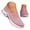 Pink, variant on Women Sock Sneakers Air Cushion Comfortable Casual Breathable Mesh Slip on Walking Running Jogging Shoes