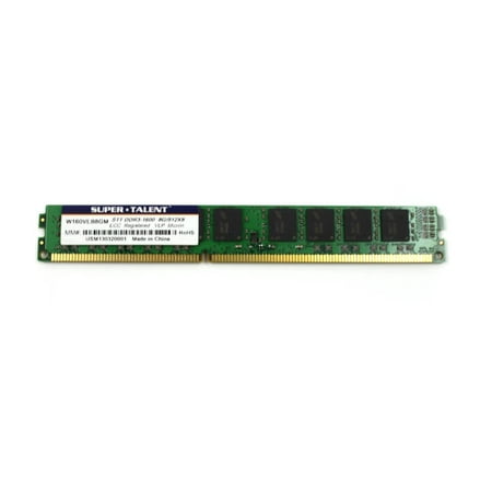 Super Talent DDR3-1600 8GB/1Gx72 ECC Micron Chip Very Low Profile Server