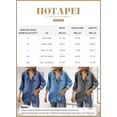 thumbnail image 5 of HOTAPEI Button Down Denim Shirts for Women Casual Roll Up Long Sleeve Tops Button Denim Jackets With Pockets, 5 of 5