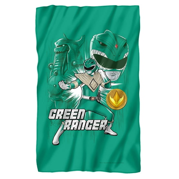 Power Rangers Green Ranger Fleece Blanket 36' x 58'