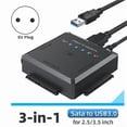 thumbnail image 2 of SATA to USB Adapter USB 3.0 to IDE/SATA 3 Cable Converter for 2.5 3.5 HDD SSD Hard Disk Drive Adapte, 2 of 5