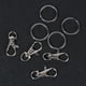thumbnail image 3 of 60pcs bolsa hebilla llaveros de metal DIY llavero accesorios aleación de zinc llavero hebilla (astilla), 3 of 6