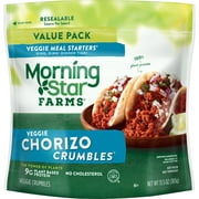 MorningStar Farms Meal Starters Chorizo Veggie Crumbles, Vegan Plant Based Protein, 13.5 oz (Frozen)