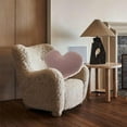thumbnail image 4 of Fuebueo Heart Pillow Clearance, Throw Pillow Cute Pillow Home Decor Cushion Decorative Aesthetic Pillow Wool Pink, 4 of 9