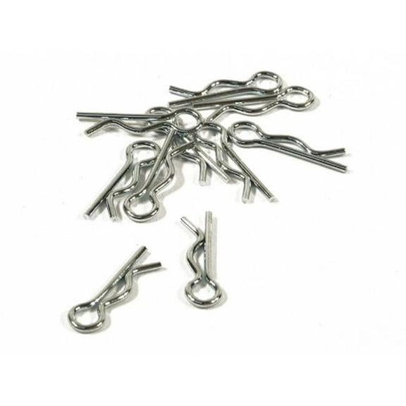 HPI Racing HPI6122 6 mm Medium Body Pin, Silver - 20 Piece