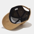 thumbnail image 5 of HuangHuanChen Baseball Caps Unisex Suede Soft Solid Color Curved Brim Adjustable Dad Hat Visor Cap Streetwear UV Protection Sun Hats One Size, 5 of 7