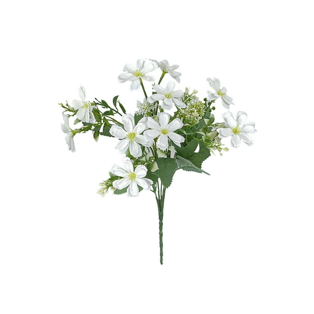 Mesas de Café para la Sala de Estar Decoración de la Caja de Flores Del Lado de la Calle 5 Ramas 10 Cabezas Mariposa Artificial Margaritas Pieza Central de la Flor Falsa Decoraciones Del Hogar para La