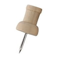 thumbnail image 3 of 160Pcs H-Shape Wood Decorative Push Pins, Wood and Steel Needle Point Thumb Tacks for Photos, Maps and Cork Boards, 3 of 8