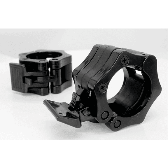 Vruelia Barbell Collar Barbell Clamps 2 inch Barbell Clips 2pcs Quick Release for Weightlifting Bar