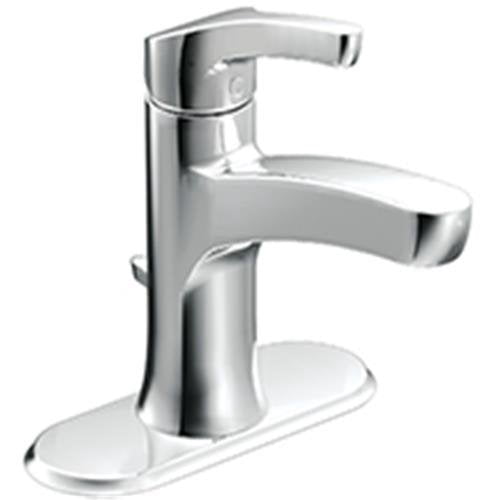 MOEN WS84760SRN Genta Single Handle Single Hole Bathroom Faucet in Brushed Nickel