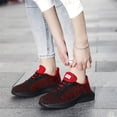 thumbnail image 5 of NOKIO Fashion Sneakers for Women Breathable 𝖫a𝖼e Up Tennis Shoes with Flexible Cushioning Sole, Comfortable Outdoor Running Shoes Non-S𝗅ip Athlet𝗂c Shoes for Summer and Autumn, 5 of 9