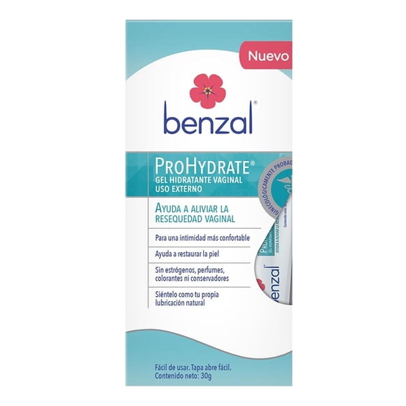 Lubricante sexual Benzal Pro Hydrate base en agua 30 g