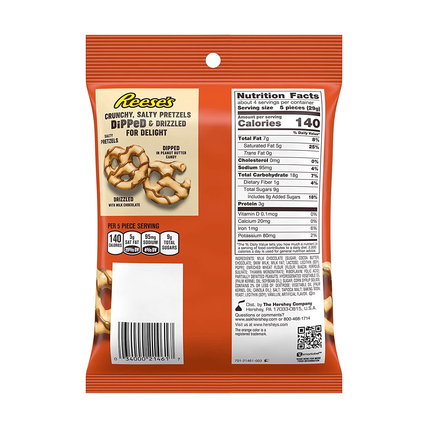 REESES PRZTL DIPPED PEG,4.25 oz (Case of 12)