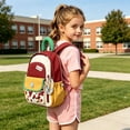 thumbnail image 2 of Weebloom School Backpack For Kids Boys Girls Cute Lightweight Outdoor Travel Backpack Stylish Color Casual Kindergarten Daypack Bookbag Preschool Elementary Red, 2 of 4
