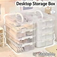 thumbnail image 2 of Fourth Floor Storage Box 252316cm Transparent Visibility Storage Send Tool Grid 1pcs Sticker), 2 of 8