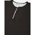 thumbnail image 4 of Moomaya Solid Womens Front Zip-Up Designer Top, Round Neck Casual Smart Top, 4 of 8