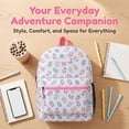 thumbnail image 3 of Aeropostale  Backpack for School, College, and Travel， Water Resistant Bookbag Lilac BOBA, 3 of 7
