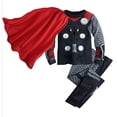 thumbnail image 5 of Disfraz de superhéroe de Los Vengadores 2024 para niños, pijama de algodón de Spiderman, Iron Man, conjunto de ropa de dormir navideña de manga larga para niños, 5 of 5
