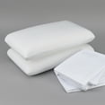 thumbnail image 3 of DUOSONG Cooling With Heiq Bedding Bundle Full: Memory Foam Pillow, Sheet Set, Mattress Protector White Cotton Household Supplies & Décor Bedding Bedding Sets, 3 of 5